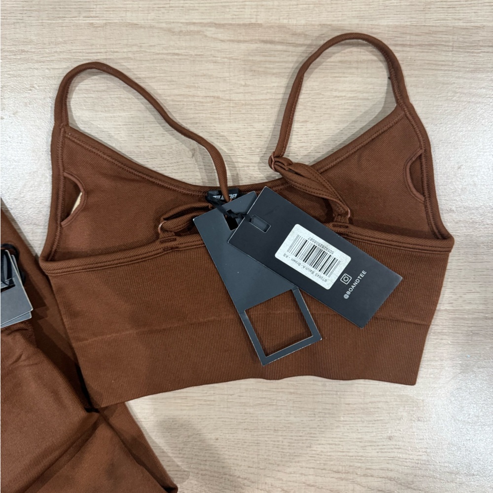 Bo+Tee Women's Brown Leggings and Top Set - Picture 6 of 7